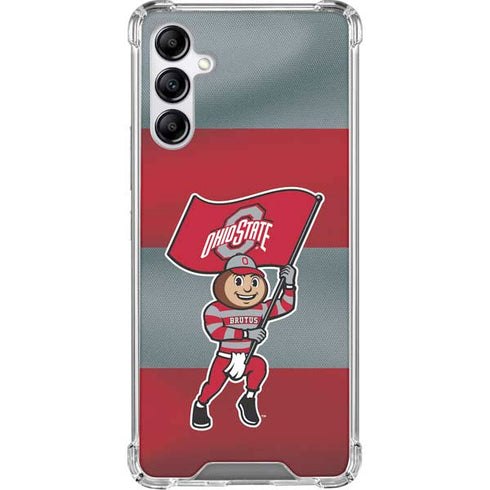 Ohio State University OSU Buckeyes Flag Galaxy A15 5G Clear Case